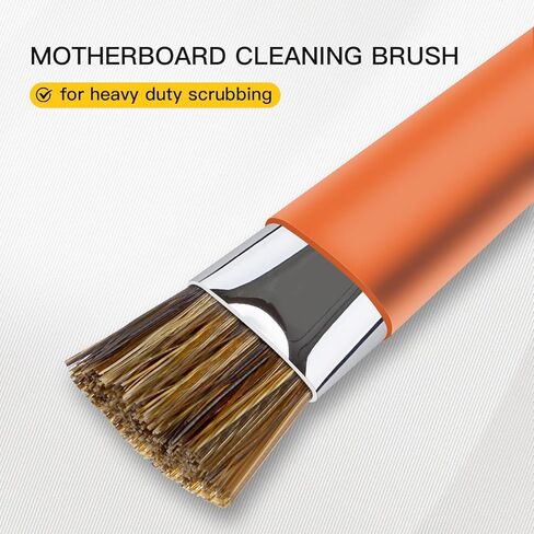 فرشاة تنظيف اللوحة الأم للهاتف GTHUNDER قطعتان، فرشاة صلبة آمنة مزدوجة الرأس مضادة للكهرباء الساكنة، فرشاة تنظيف اللوحة الأم والأدوات للكمبيوتر، والهاتف المحمول، والساعة وما إلى ذلك، منظف لوحة الدائرة - أزرق + برتقالي in Kuwait