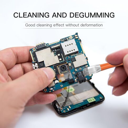 فرشاة تنظيف اللوحة الأم للهاتف GTHUNDER قطعتان، فرشاة صلبة آمنة مزدوجة الرأس مضادة للكهرباء الساكنة، فرشاة تنظيف اللوحة الأم والأدوات للكمبيوتر، والهاتف المحمول، والساعة وما إلى ذلك، منظف لوحة الدائرة - أزرق + برتقالي in Kuwait