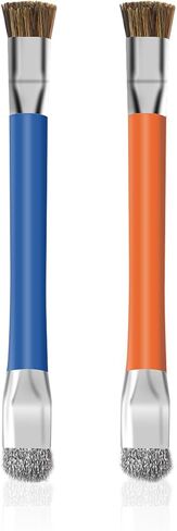 GTHUNDER 2pcs Phone Motherboard IC Cleaning Brush,Double Head Anti-Static ESD Safe Hard Brush,Motherboard and Tools Cleaning Brush for Computer,Mobile Phone,Watch Etc Circuit Board Cleaner-Blue+Orange in Saudi Arabia