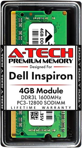 A-Tech 8GB RAM لـ Dell Inspiron 22 3263 ، 3265 All-in-One | DDR3/DDR3L 1600MHz SODIMM PC3L-12800 204-PIN وحدة ترقية الذاكرة غير المقلدة in Kuwait