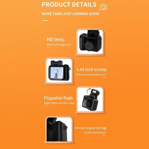 Greensen Compact Action Camera 1080p HD Vlog Camper Travel Camcorder مع شاشة ملونة للأطفال in Kuwait