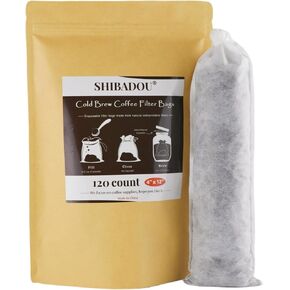 Disposable Cold Brew Coffee Filters - 120 Count Coffee Filter Bags 4"x 12" Cold Brew Filter Bags Coffee Maker Brewing Bags for Mason Jar or Pitcher