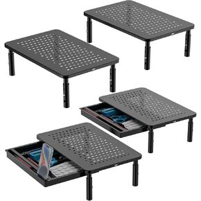 WALI Bundles-Monitor Stand Riser add Computer Monitor Stand with Drawer