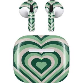 Skinit Skinit Audio Audio Skin متوافق مع Apple Airpods (الجنرال الثالث ، 2021) - Skinit مصمم في الأصل تصميم نمط القلب المحظوظ