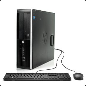 HP 8300 Elite Small Form Factor Desktop Computer, Intel Core i5-3470 3.2GHz Quad-Core, 8GB RAM, 512GB SSD, Windows 10 Pro 64-Bit, USB 3.0, Display Port (Renewed) (512G SSD)