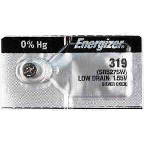 Energizer 2PC 319 SR527SW 1.55V Silver Oxide Cell Battery - Made in Japan