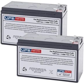 (2) 12V 7Ah F2 - Replacement Battery Set for Tripp Lite SMART1500LCDT by UPSBatteryCenter