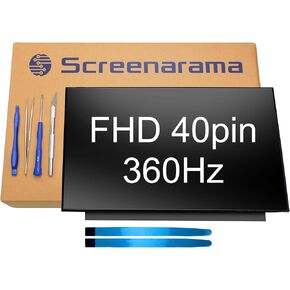 SCREENARAMA New Screen Replacement for ASUS ROG Strix Scar G733 G733ZM G733QSA 40pin 360Hz FHD 1920x1080 IPS LCD LED Display with Tools and Tape