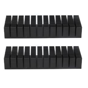 2Pcs Aluminum Cooling Fins Heat Sink Slotted Design for PCB Ultrasonic Electronic Chip Router CPU Power Board (No Backing Glue) in Kuwait