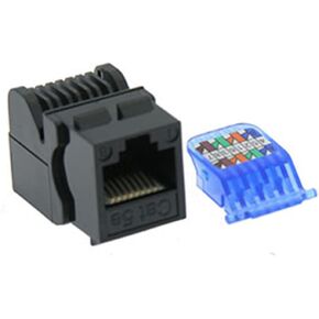 Cat.5E Tool Less Keystone Jack Black