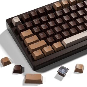 XVX تألق من خلال Keycaps -133 Keys Cherry Profile Double Shot Keycaps متوافقة مع 60 ٪/75 ٪/100 ٪ لوحة مفاتيح ميكانيكية للألعاب الرجعية in Kuwait