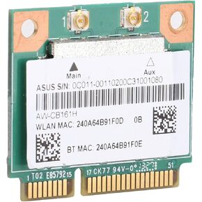 Green Board 802.11ab/gn/ac WiFi Module Mini PCI-E 2.4/5.0GHz, RTL8821AE Chipset, for All Brands Laptops, Include 2 Screws