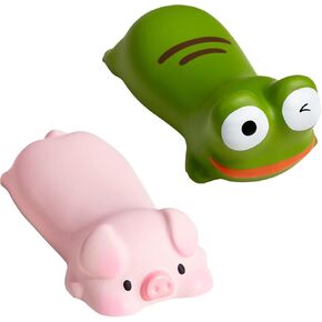 2 Pcs Mouse Wrist Rest Cute Wrist Rest Pad Kawaii Animals Pet Pillow Shape Wrist Arm Rest Support Foam Wrist Non Slip Desk Accessories for Women Office Supplies Cushion Computer (Rabbit-Bear)