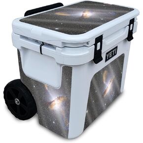 Glossy Glitter Cooler Skin Compatible with Yeti Roadie 32 Wheeled Cooler - Centaurus - Premium 3M Vinyl Protective Wrap Decal Cover - Easy to Apply | Crafted in The USA by MightySkins