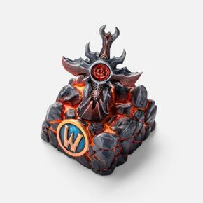 World of Warcraft Collector Item — Handmade Resin Artisan Keycap — Free in-Game Item — Cherry MX Gaming Keyboard — Individually Numbered — Sword of Sargeras Design (Renewed)