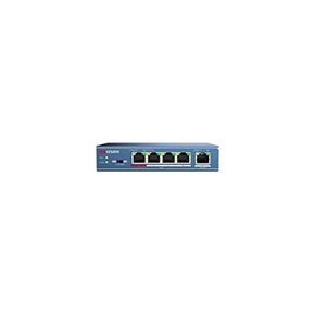 Hikvision USA DS-3E0105P-E Hikvision, L2, Unmanaged, 4 100M Poe Port, 1 100M Uplink Port, 802.3Af/at, Poe Power Budget 58W