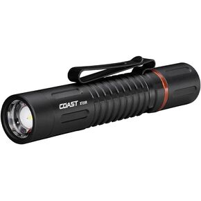 Coast XT20R 520 Lumen Rechargeable LED Pocket Flashlight, 4 Light Modes with 2-Way Clip and Bite Caps Included