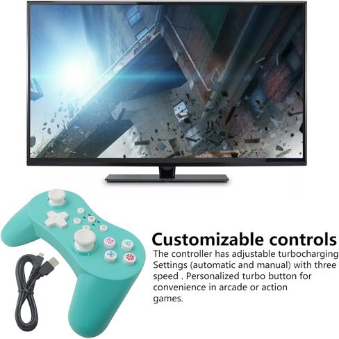 New Wireless Pro Controller Gamepad For Nintendo Switch Joypad Joystick Remote -Green in Kuwait