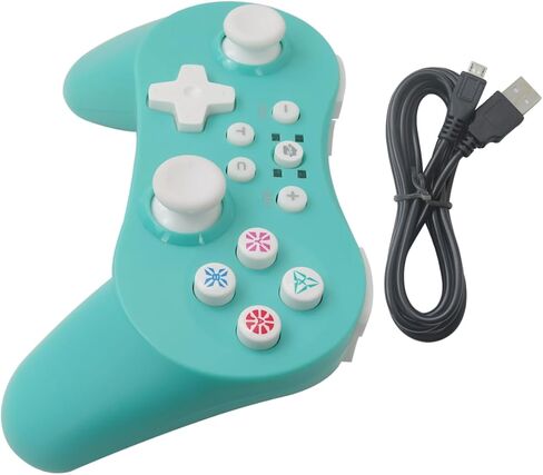 Plug-and-Play Wireless Pro Controller Gamepad 400mAh,Long-lasting Battery Life,for Nintendo Switch/Switch Lite/Switch OLED, and Windows PC-Green in Kuwait