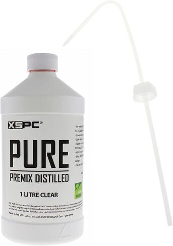 XSPC Pure Premix Distilled PC Soolant (1000ml) مع حزمة CAP/Straw Pundle ، UV Purple in Kuwait
