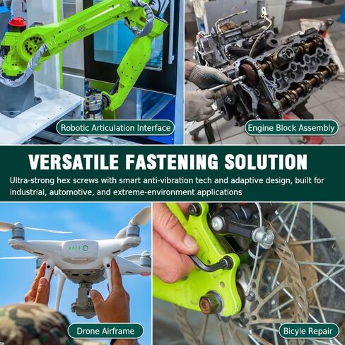 M6-1.0 × 30 مم (25 قطعة) براغي غطاء رأس المقبس، 12.9 درجة من سبائك الصلب، لمسة نهائية من أكسيد الأسود، خيط كامل، خيط خشن UNC، محرك ألين سداسي in Kuwait