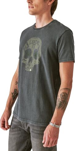 Lucky Brand Men's Skull Luck It Tee in Saudi Arabia