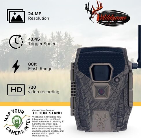Wildgame Innovations Terra XT 2.0 24MP حزمة كاميرات تريل الخلوية مع بطاقة ذاكرة 32GB ULTRA SDHC UHS-I (100 ميجابت في الثانية) (3 عبوات) ، وقارئ بطاقات عالية السرعة في واحد (5 عناصر) in Kuwait