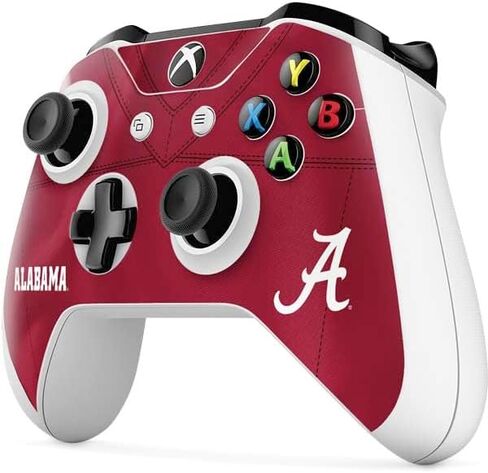 Skinit Skinit Gaming Gaming Continciped مع وحدة تحكم Xbox One X - تصميم جامعة ألاباما مارون جيرسي in Saudi Arabia