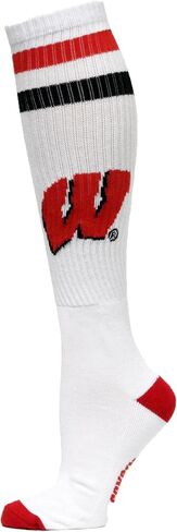 جوارب رسمية من NCAA Wisconsin Badgers، أحمر/أبيض in Saudi Arabia