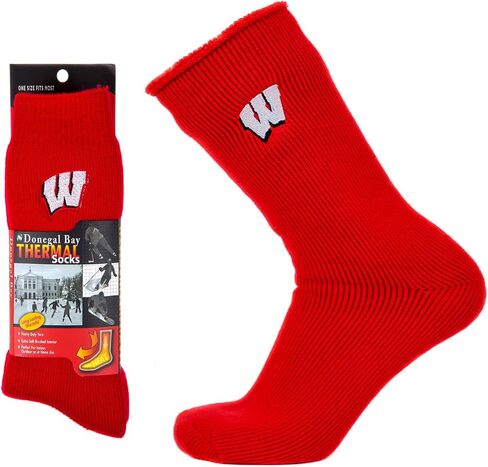 جوارب رسمية من NCAA Wisconsin Badgers، أحمر/أبيض in Saudi Arabia