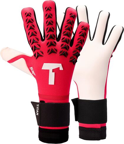 T1TAN Dark Beast + LC (FP) - قفازات حارس المرمى - مع حماية للأصابع - قفازات حارس مرمى كرة القدم - مقاس 6 in Kuwait