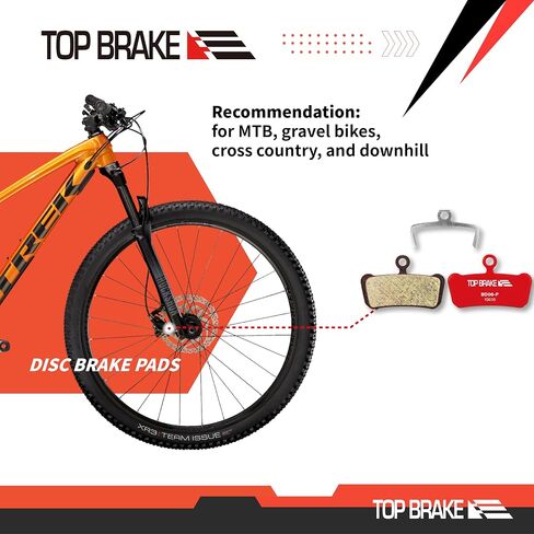 Top Brake Disc Mountain Bike Brake Pads for AVID Elixar 7/9/ XO SRAM G2 Guide R/RS/RSC | MTB, Downhill, Trail Bikes| Ceramic Compound, Silent Option,Performance Version, Red (PIN Included) in Kuwait