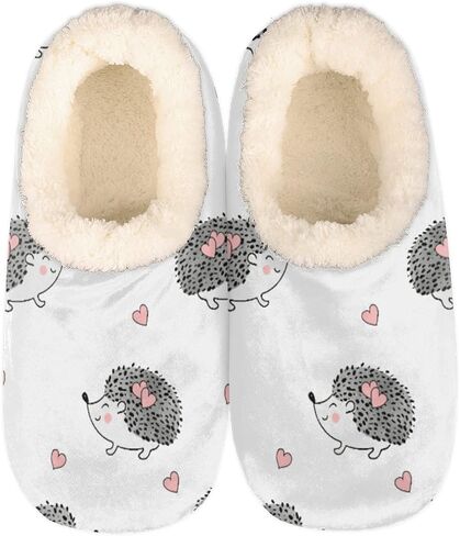 House Slippers for Women Men, Fuzzy Feet Slippers Memory Foam Slippers Fleece Lining Closed Back Home Shoes Anti Skid Slippers Indoor Outdoor Slippers in Saudi Arabia