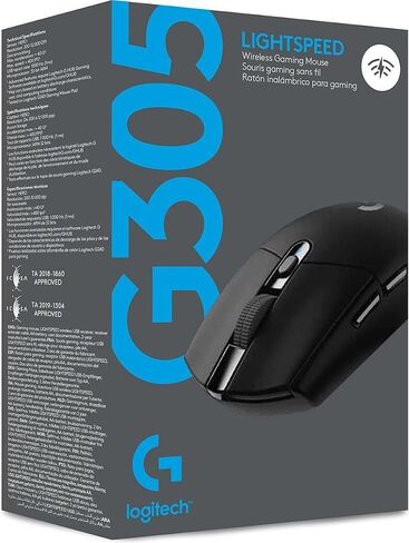 Logitech G305 Mouse Lightspeed Wireless Gaming Mouse ، مستشعر Hero 12K ، 12000 نقطة في البوصة ، خفيفة الوزن ، 6 أزرار قابلة للبرمجة ، عمر بطارية 250 ساعة ، ذاكرة على متن الطائرة ، الكمبيوتر/ماك - أبيض in Kuwait