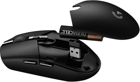 Logitech G305 Mouse Lightspeed Wireless Gaming Mouse ، مستشعر Hero 12K ، 12000 نقطة في البوصة ، خفيفة الوزن ، 6 أزرار قابلة للبرمجة ، عمر بطارية 250 ساعة ، ذاكرة على متن الطائرة ، الكمبيوتر/ماك - أبيض in Kuwait