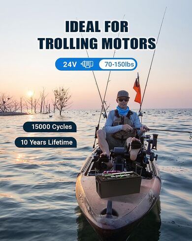 بطارية 24V 100AH ​​LIFEPO4 ، 15000 دورة عميقة ، تم بناؤها في 100A BMS ، عمر 10 سنوات ، و 2560WH بطارية فوسفات الحديد الليثيوم العميقة للدورة للبحرية ، ومحرك التصيد ، والطاقة الشمسية ، و RV ، وعربة الجولف ، و OFF-GRID in Saudi Arabia
