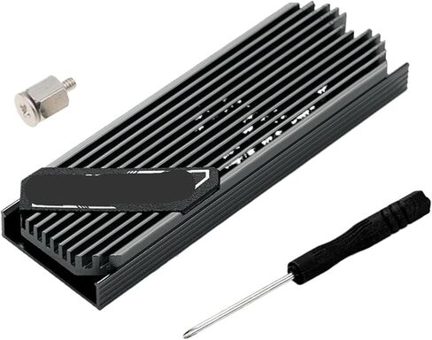M2 2280 SSD الصلب التبديل عن الألومنيوم مع بالوعة حرارة وسادة الحرارة (أسود ب) in Kuwait