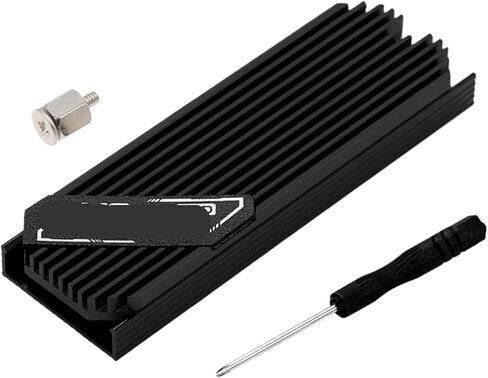 M2 2280 SSD الصلب التبديل عن الألومنيوم مع بالوعة حرارة وسادة الحرارة (أسود ب) in Kuwait
