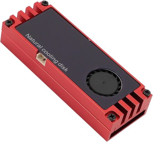 NVMe M.2 Heatsink Temperature Display Aluminum Cooler High Compatibility for All M.2 Interface SSDs (Red) in Saudi Arabia