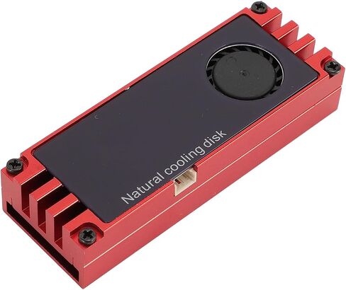 NVMe M.2 Heatsink Temperature Display Aluminum Cooler High Compatibility for All M.2 Interface SSDs (Red) in Saudi Arabia