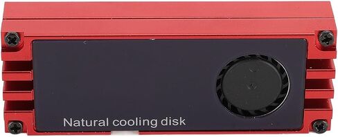 NVMe M.2 Heatsink Temperature Display Aluminum Cooler High Compatibility for All M.2 Interface SSDs (Red) in Saudi Arabia