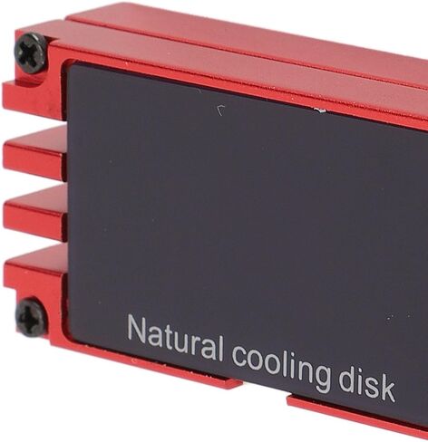 NVMe M.2 Heatsink Temperature Display Aluminum Cooler High Compatibility for All M.2 Interface SSDs (Red) in Saudi Arabia