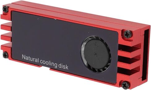 NVMe M.2 Heatsink Temperature Display Aluminum Cooler High Compatibility for All M.2 Interface SSDs (Red) in Saudi Arabia
