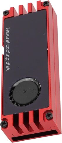 NVMe M.2 Heatsink Temperature Display Aluminum Cooler High Compatibility for All M.2 Interface SSDs (Red) in Saudi Arabia