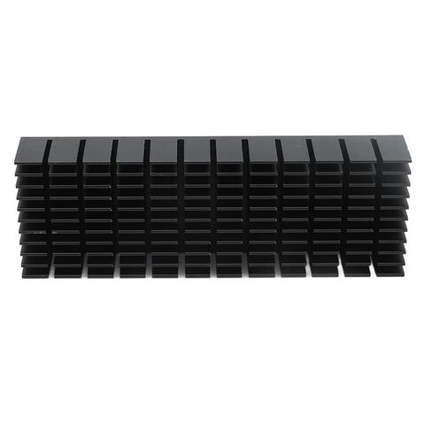 2Pcs Aluminum Cooling Fins Heat Sink Slotted Design for PCB Ultrasonic Electronic Chip Router CPU Power Board (No Backing Glue) in Kuwait