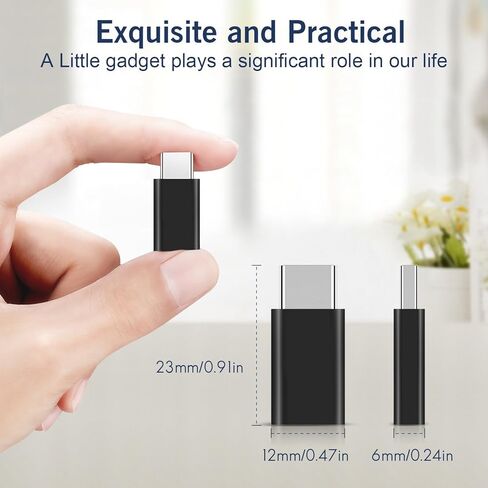 AUSAYE USB Type C Adapter, 4 Pack, USB C to Micro USB Adapter Connector USB C Adapter Fast Charging for Samsung Galaxy S9 S8 S8+ S10 Note 8 9 10,MacBook, for LG V30 G5 G6 in Saudi Arabia