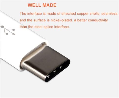 AUSAYE USB Type C Adapter, 4 Pack, USB C to Micro USB Adapter Connector USB C Adapter Fast Charging for Samsung Galaxy S9 S8 S8+ S10 Note 8 9 10,MacBook, for LG V30 G5 G6 in Saudi Arabia