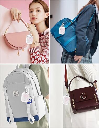 متوافق مع Airpods Pro Case ، تصميم جمالي كبير للقوس الكبير مع Carabiner ، ناعم TPU الجلد المضاد للخلع الغطاء الصدمات للنساء للنساء in Kuwait