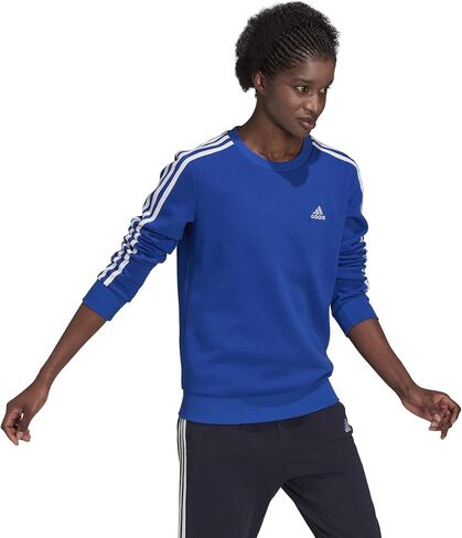 adidas Essentials 3-Stripes Womens Fleece Sweatshirt XS in Saudi Arabia