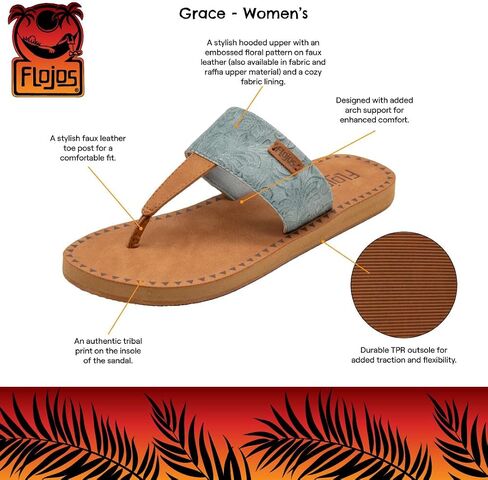Flojos Women's Grace Serape Flat Sandal in Saudi Arabia
